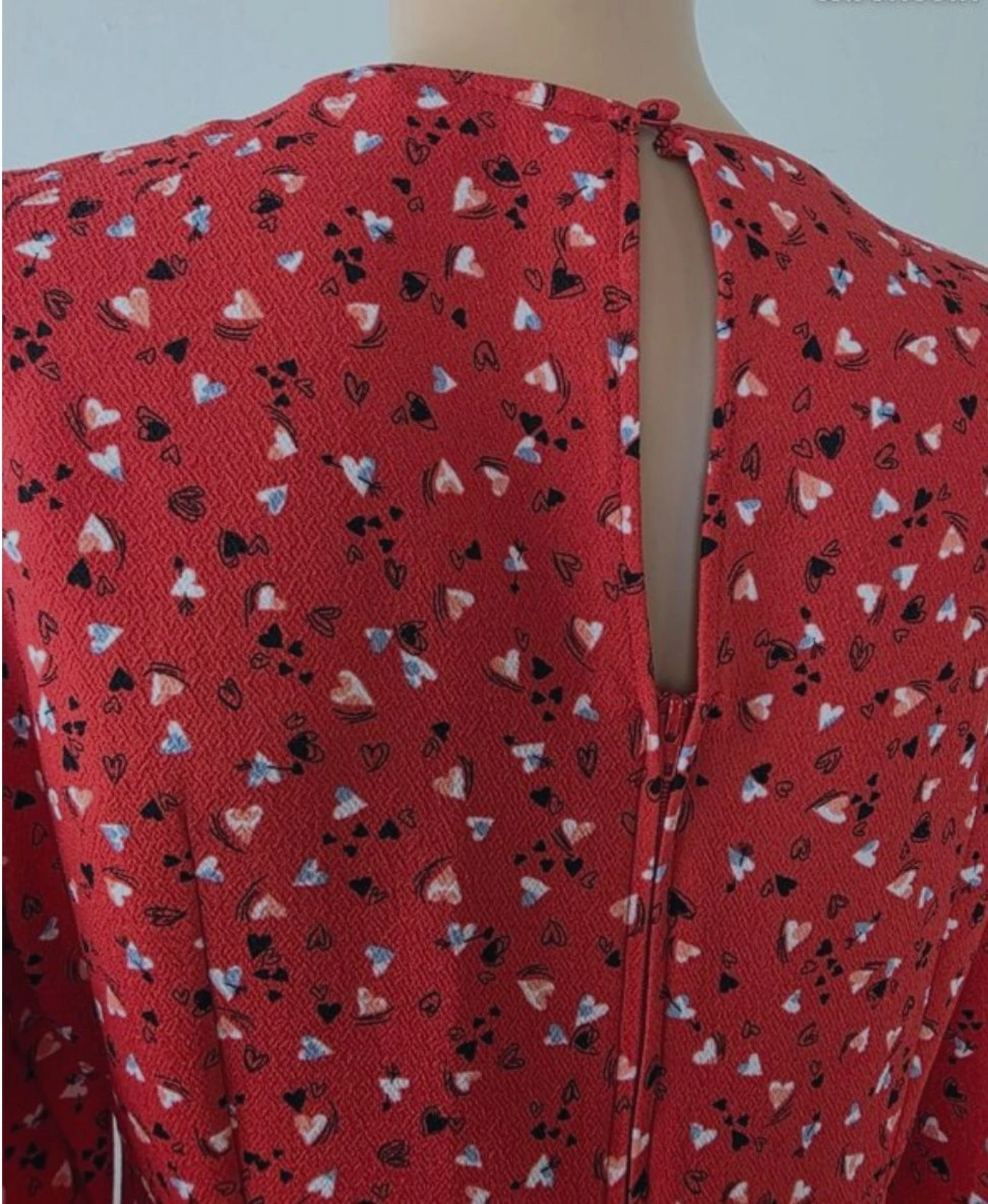 Romantic small heart pattern dress Naf Naf Size 38 (M) – photo 4